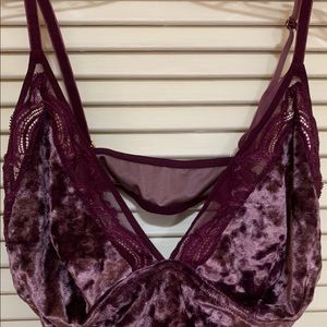 Soma crushed velvet bra